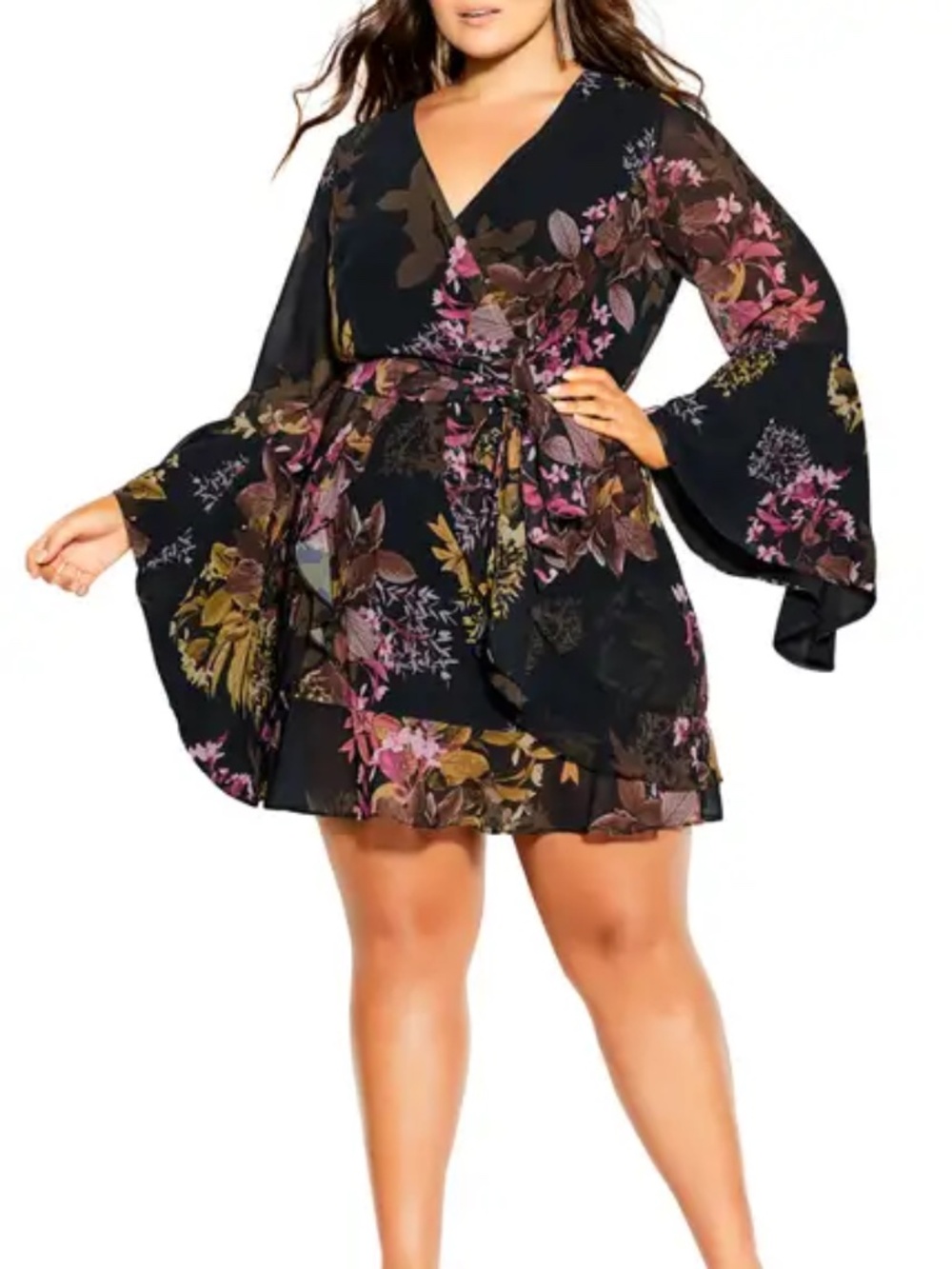 CITY CHIC MALAGA FL DRESS